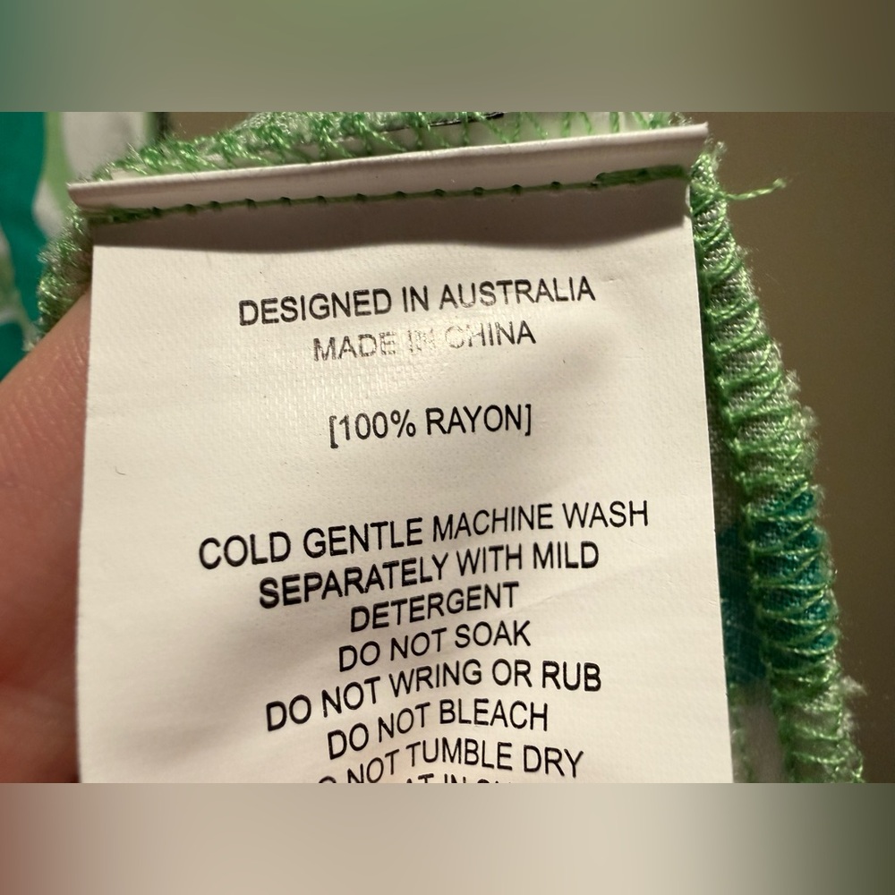 Label of Love Tropical Print Maxi Dress Green Size small - Picture 10 of 10